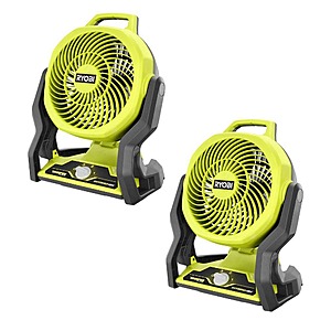 2-Pk 7-1/2" RYOBI ONE+ 18V Cordless Hybrid Fan (Tools Only) $69 + Free S&H