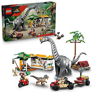 582 pcs LEGO Jurassic World Raptor & Titanosaurus Tracking Mission Kids Toy(76973) $88.19 + Free S&H at Amazon