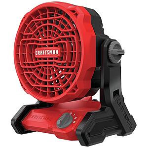 [Prime]CRAFTSMAN 20V MAX* Cordless Fan, Tool Only (CMCE001B), Red $49 + Free S&H at Amazon