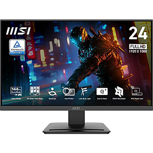 MSI 24 inch Full HD 144Hz IPS with AMD FreeSync 1ms HDR Monitor $74 + Free S&H at Newegg