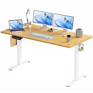63"x24" CONCETTA Electric Height Adjustable Desk Oak $75.99 + Free S&H at Walmart