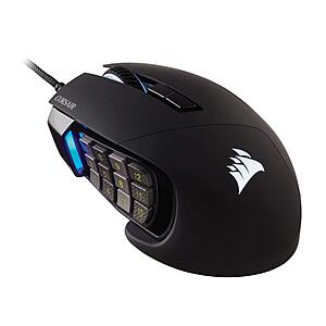 Corsair Scimitar RGB Elite Wired MOBA/MMO Gaming Mouse (18,000 DPI) $49.99 + Free Shipping at Amazon