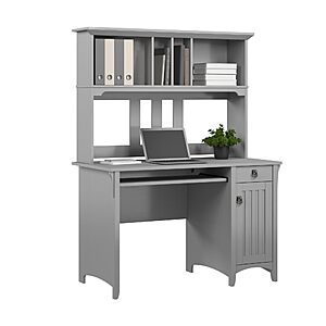 Bush Home Salinas Computer Desk with Hutch (Cape Cod Gray) $97.99 + Free S&H at Amazon