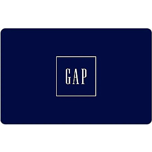 $40: GAP $50 Gift Card (Email Delivery) at Newegg, Limit 10 per customer.