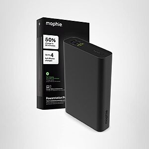 Mophie 20,000mAh Powerstation Fast 3-Port 45W USB-C Power Bank