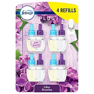 [S&S]Febreze Plug In Odor Eliminating Refills Lilac Sunshine (0.87oz, 4 Pack) $16.24 + Free S&H w/ Prime or $35+