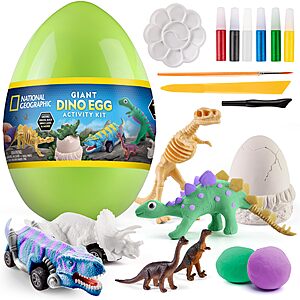 National Geographic Giant Dinosaur Egg Activity Learning Toy Kit