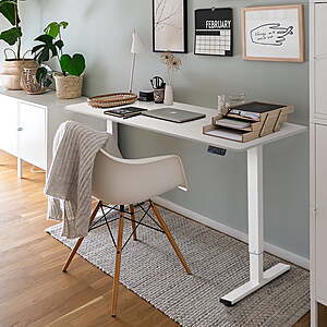 Homall 40" x 24" Electric Height Adjustable Standing Desk w/ 2 Memory Presets $62.70 + Free S&H
