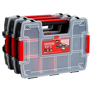 CRAFTSMAN 3-Pack 10-Compartment Small Plastic Small Parts Organizer $14.98 + Free Pickup at Lowe's