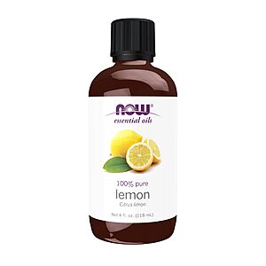 NOW Lemon Essential Oil 4oz 100% Pure Aromatherapy $2.04 + Free S&H w/ Prime or $35+