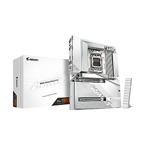 GIGABYTE B850 AORUS Stealth ICE Reverse-Connect ATX Motherboard $211.99 + Free S&H at Amazon