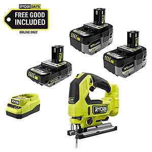 Ryobi ONE+ HP 18V Brushless Jig Saw Kit w/ 2x 4Ah + 1x 2Ah Battery & Charger $179 + Free S&H