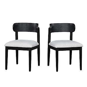 2 Pack Beautiful Drew Dining Room Chair by Drew Barrymore, Rich Black Finish $68.40 + Free S&H at Walmart