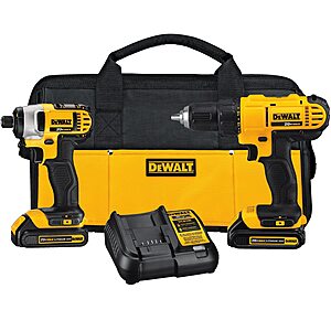 $124: DEWALT 2-Tool 20-Volt Max Power Tool Combo Kit  (2-Batteries and charger Included) | DCK240C2 at Lowe's