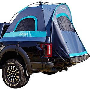 $43.70: Golabs Truck Bed Tent, 5-6 Ft Camping Tent, Easy Setup by Pre-Attached Pole(Blue) at Amazon