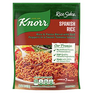 12 Pack 5.6oz. Knorr Rice Sides Pouch (Spanish Rice) $5.21 + Free S&H w/ Prime or $35+