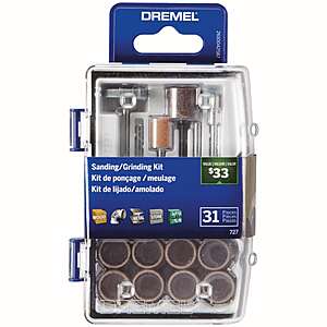 Dremel 31 -Piece Set Set Multipurpose Accessory kit Set $9.98 + Free Pickup at Lowe's