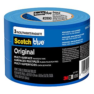 3 Pk 0.94 in. x 60 Yds ScotchBlue Original Multi-Surface Painters Tape $8.39 + Free S&H w/ Prime or $35+