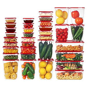 $19.99: Sindcom 68-Piece Food Storage Containers with Lids, 7 Sizes, Stackable, Dishwasher & Freezer Safe at Walmart.com