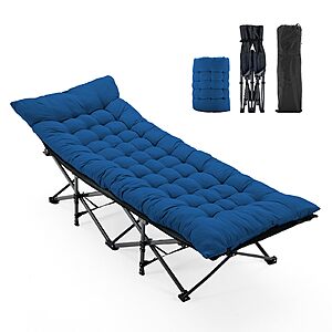 OLIXIS Camping Cot 3.5 Inch Cushion, 440 LBS Sturdy Frame(74.4"x28"x14") $47.94 + Free S&H at Amazon