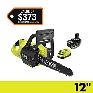 RYOBI ONE+ HP 18V Brushless 12" Chainsaw w/ 6.0Ah Battery & Charger $179 at HomeDepot