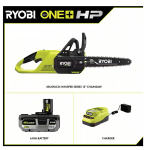 RYOBI ONE+ HP 18V Brushless 12" Chainsaw w/ 6.0Ah Battery & Charger $179 + Free S&H