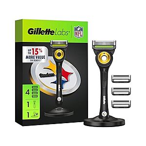 GilletteLabs NFL Bengals Edition Razor with 4 Refills & Magnetic Stand $8.6 + Free S&H w/ Prime at Woot!
