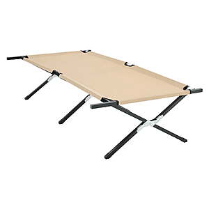edx Collapsible Camping Adult Cot, Khaki(73" x 36") $34.99 + Free S&H at Walmart