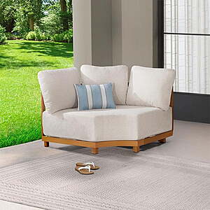 $298: Better Homes & Gardens Juliet Outdoor Corner Chair with Patio Cover, Beige at Walmart.com