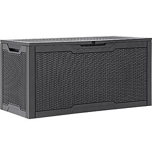 YITAHOME 100 Gallon Resin Deck Box(Dark Gray) $59.99 + Free S&H at Amazon