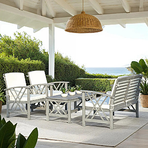 Sand & Stable™ Calhoun 4 Piece Sofa Seating Group with Cushions(Gray Frame/Beige Cushion) $237.99 + Free S&H at Wayfair