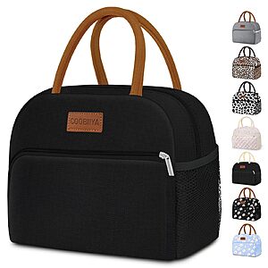 Coobiiya 10L Insulated Cooler LunchBox Tote (black) $6 
