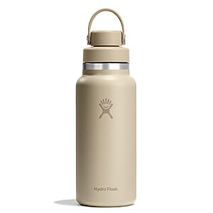 Hydro Flask 32 Oz Water Bottle Wide Mouth Flex Chug Lid(Tonal Oat) $20 + Free S&H w/ Prime or $35+