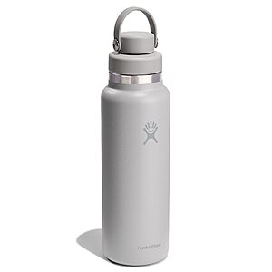 40-Oz Hydro Flask Wide Mouth Insulated Water Bottle w/ Flex Chug Cap (2 Colors) $20 