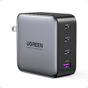 UGREEN 100W Nexode 4-Port GaN Foldable Wall Charger (3x USB-C + 1x USB-A) $23.99 + Free S&H w/ Walmart+ or $35+