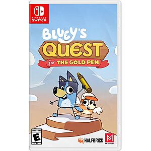 Bluey's Quest for The Gold Pen(Nintendo Switch) $29.99 + Free S&H w/ Prime or $35+