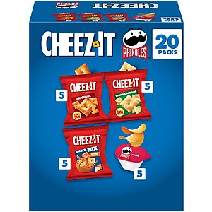 20-Pk 0.85-Oz Cheez-It & Pringles Variety Pack Snacks (4 Flavors)