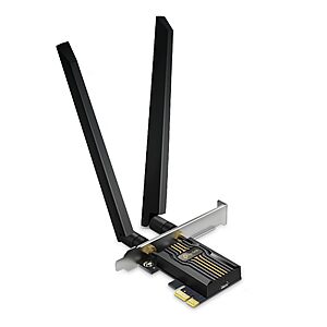 $49.99: TP-Link BE9300 PCIe WiFi 7 Card for Desktop PC|Tri-Band, High-Gain Antenna at Amazon