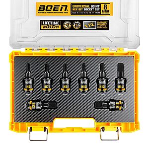 $24.99: 8 Pcs BOEN 1/2" Drive Impact Hex Bit Set (6, 7, 8, 10, 12, 14, 17, 19mm) CR-MO Steel at Amazon