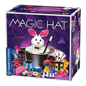 $22.19: Thames & Kosmos Magic Hat Illusion Set, 35 Tricks, 44 Props, Ages 6+ at Amazon