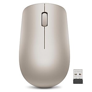 $9.99: Lenovo 530 Wireless Mouse with Battery, 2.4GHz Nano USB, 1200 DPI(Various Colors) at Amazon