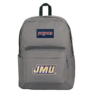 $11.25: JanSport NCAA Officially Licensed Backpack(James Madison Dukes, Graphite Grey) at Amazon