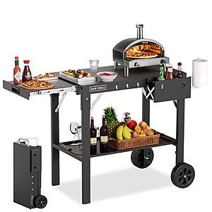 PARGRILL Outdoor Folding Grill Cart with Pull-Out Side Table $92.99 + Free S&H at Walmart
