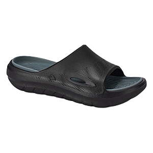 Rugged Shark Men's Manta Slide Sandals (Black)