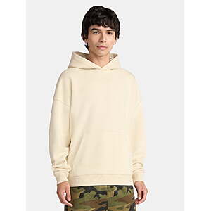 No Boundaries Oversized Hoodie with Long Sleeves (White Sand, Size 2XL-5XL) $8.14 + Free S&H w/ Walmart+ or $35+