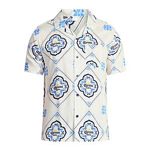 Corona Men's & Big Men's Graphic Button-Up Shirt (2 Colors, Select Sizes) from