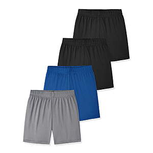 $4.21: Garanimals Newborn, Baby & Toddler Boy Lightweight Active Shorts, 4-Pack, Sizes 0-18M at Walmart.com