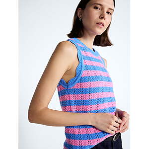 $4.13: Free Assembly Women's Crochet Cotton Racerback Tank Top, Lightweight, Sizes XS-XXL at Walmart.com