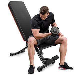 EDX 9 Positions Adjustable Weight Bench Support Up to 795lbs $56.59 + Free S&H at Walmart