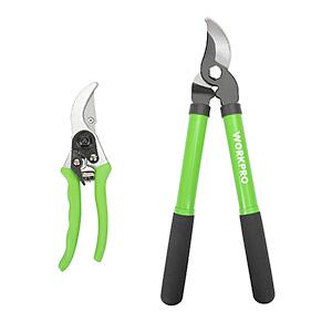 [AC] $14.15: WORKPRO W151010 Pruner & Lopper Set, Heat-Treated Steel, 15" Lopper, 8" Pruner at Amazon
